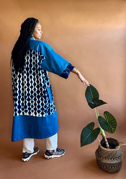 NYOKA | Indigo-Cloth Kimono