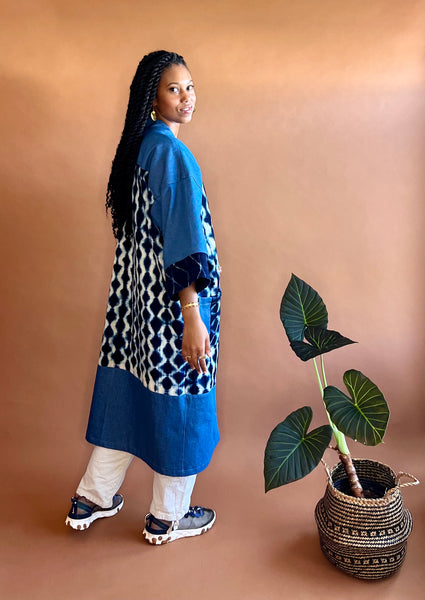 NYOKA | Indigo-Cloth Kimono