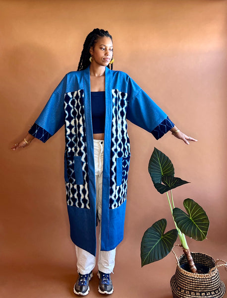 NYOKA | Indigo-Cloth Kimono