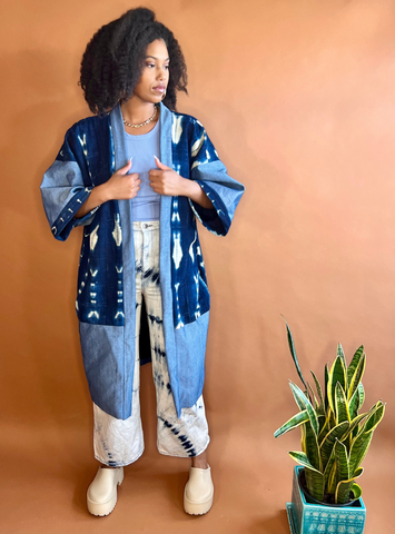 ORI | Indigo-Denim Kimono
