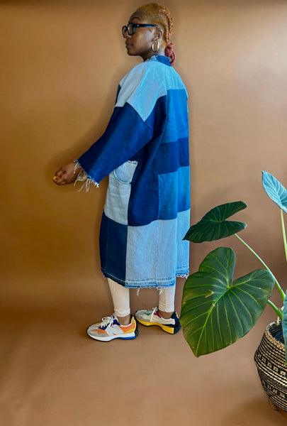 FOLA | Denim Patchwork Kimono