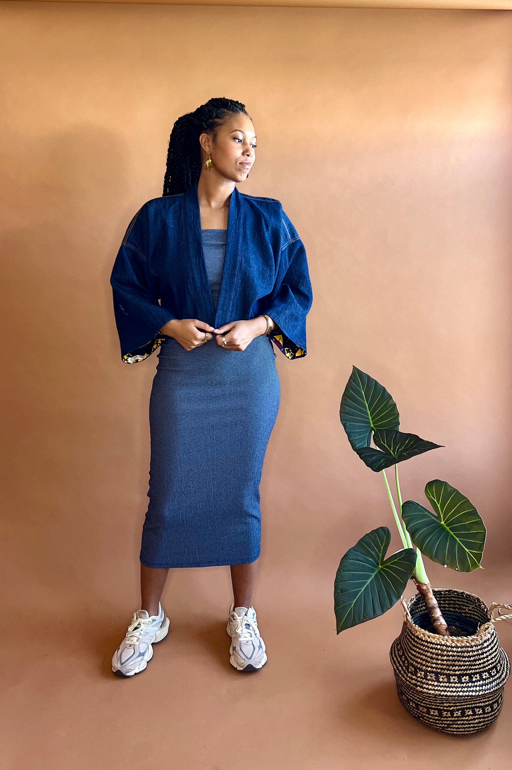 ASHA | Cropped Reversible Kimono – CAMI