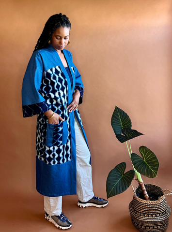 NYOKA | Indigo-Cloth Kimono